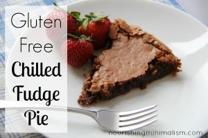 Gluten Free Chilled Fudge Pie