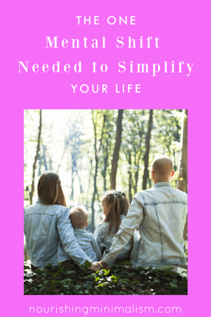 If you're in a home that's cluttered and you want to be in a home that's minimal, it begins in the way you think about things. #minimalism #simplify